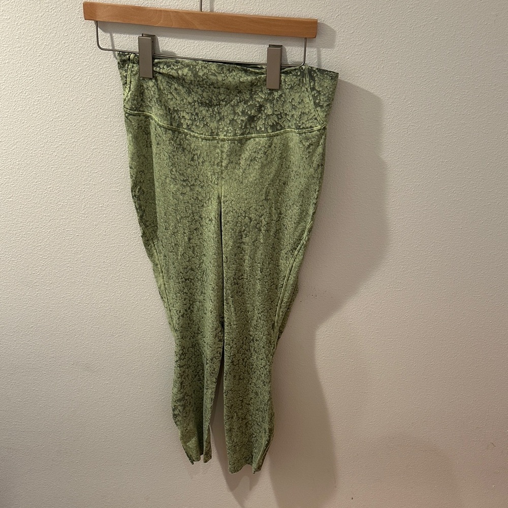 Green Patterned Leggings